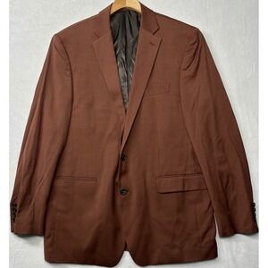 Turnbury Men's Brown Wool Blend Suit Jacket Blazer‎ Size 44L